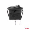 Amio - ΔΙΑΚΟΠΤΗΣ ON/OFF 2 ΕΠΑΦΩΝ 12V 20A ΣΤΡΟΓΓΥΛΟΣ Φ20mm ΜΑΥΡΟΣ - 1 τεμ. (03083/AM)