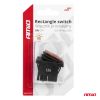 Amio - ΔΙΑΚΟΠΤΗΣ ON/OFF 4 ΕΠΑΦΩΝ 20A 12/24V ΚΙΤΡΙΝΟΣ ΦΩΤΙΣΜΟΣ ΟΡΘΟΓΩΝΙΟΣ - 1 ΤΕΜ. (03091/AM)