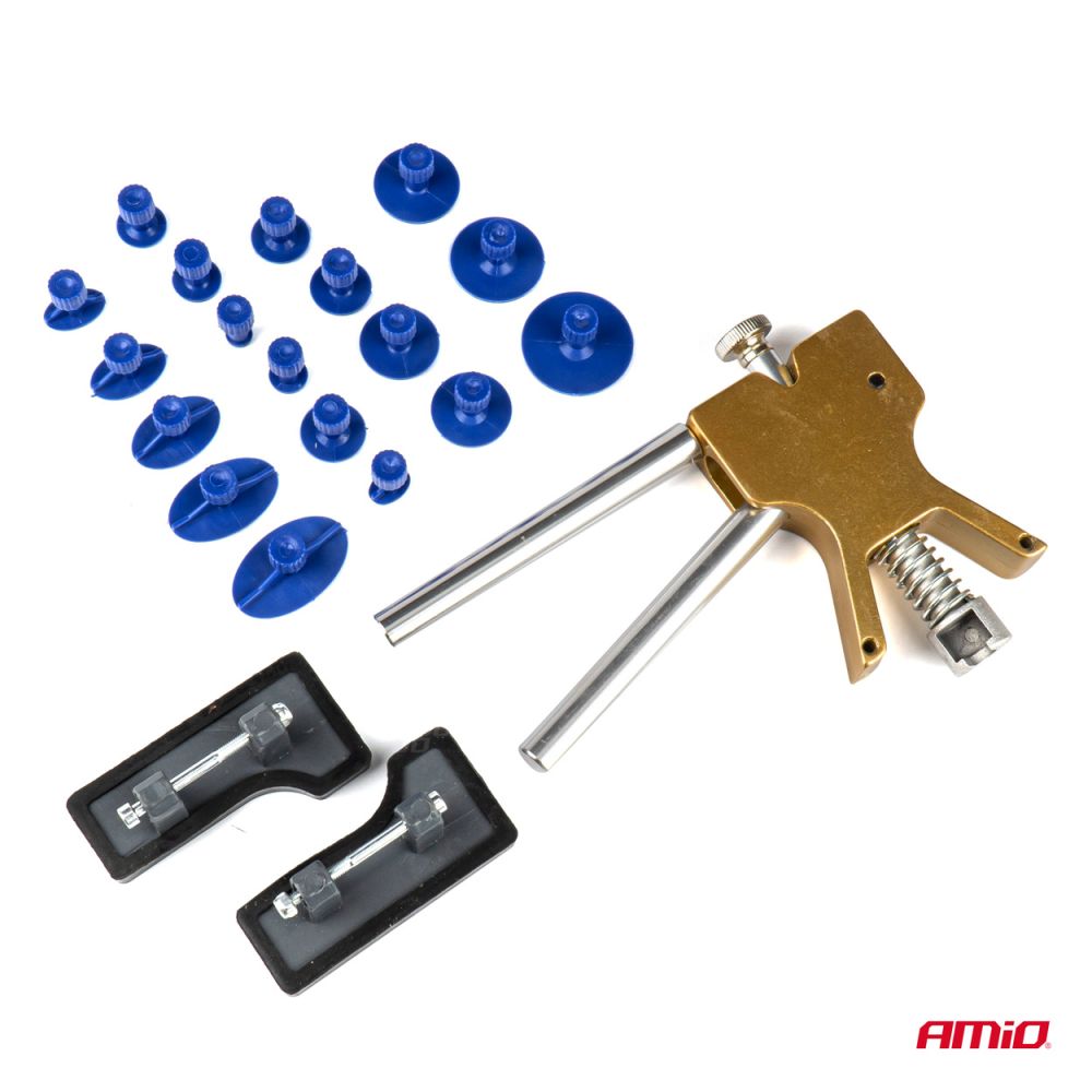 Amio - KIT ΕΠΙΣΚΕΥΗΣ ΛΑΜΑΡΙΝΑΣ (ΑΜΑΞΩΜΑ ΟΧΗΜΑΤΟΣ) ΑΠΟ ΛΑΚΟΥΒΕΣ DIY DENT REPAIR KIT ΜΕ 18 ΑΝΤΑΠΤΟΡΕΣ - 19 TEM. (03137/AM)