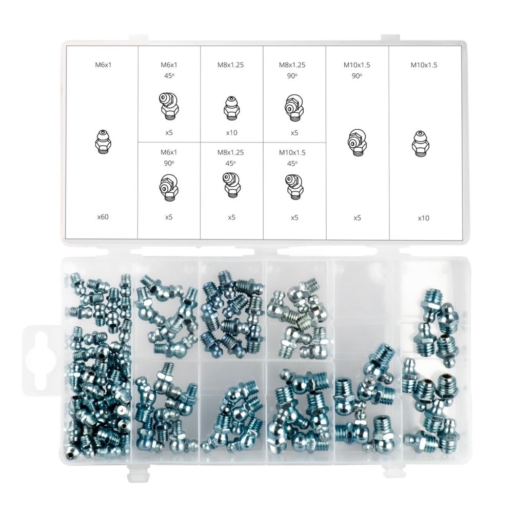 Amio - ΓΩΝΙΕΣ ΛΙΠΑΝΣΗΣ(ΓΡΑΣΣΑΔΟΡΟΙ) 45 & 90 ΜΟΙΡΩΝ M6/M8/M10 - 110 TEM. (03142/AM)