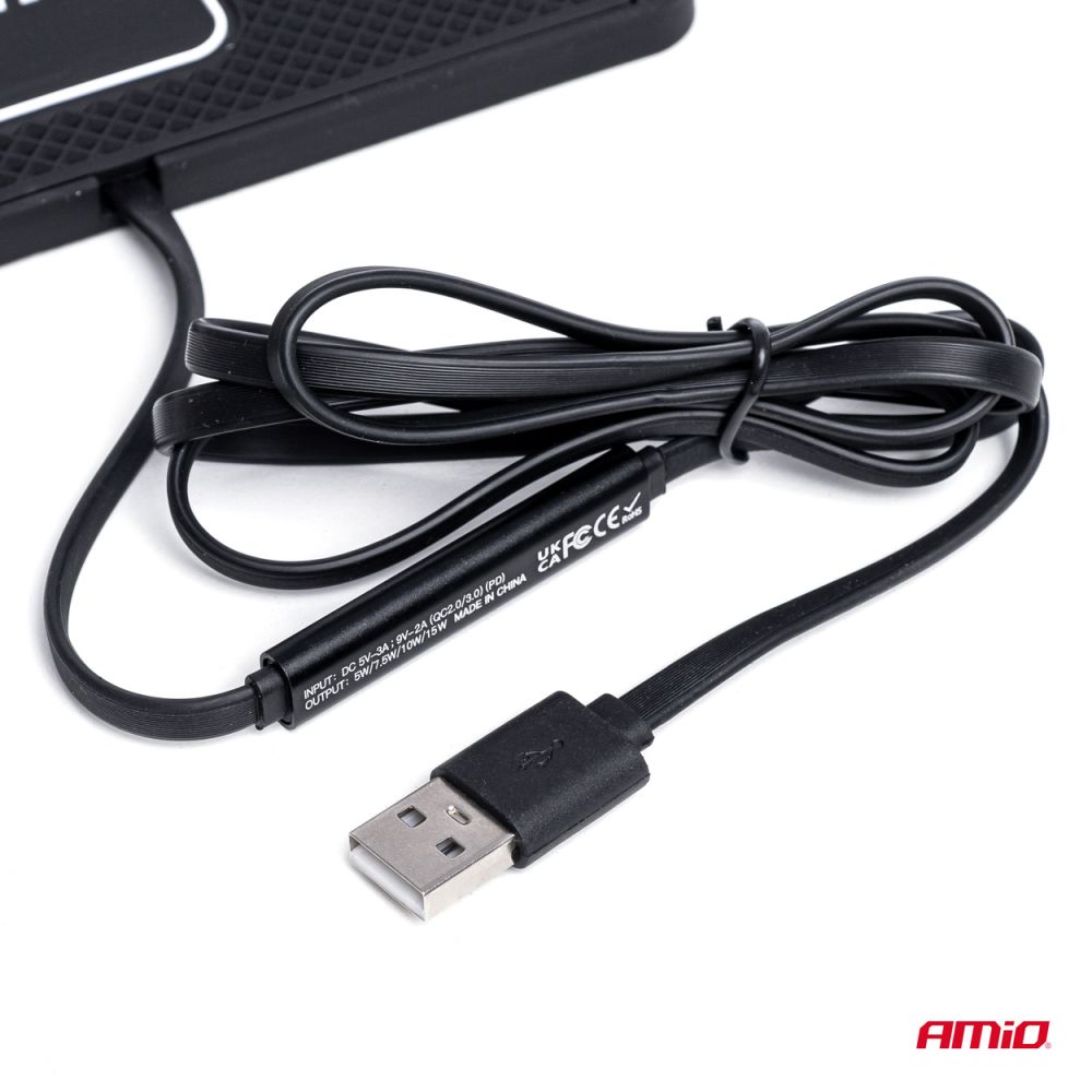 Amio - ΠΑΝΕΛ ΑΣΥΡΜΑΤΗΣ ΦΟΡΤΙΣΗΣ ΚΙΝΗΤΟΥ 3A 15W 158x78mm - 1 TEM. (03144/AM)