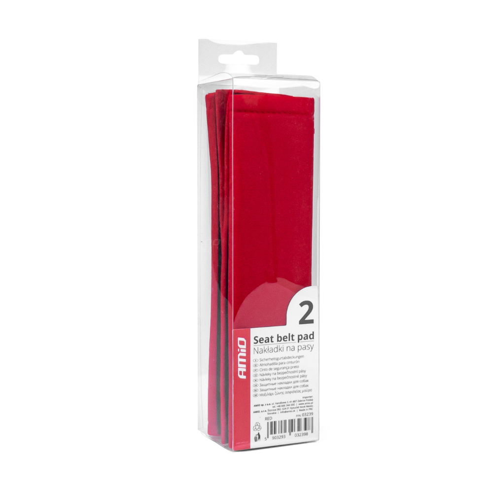 Amio - ΜΑΞΙΛΑΡΑΚΙΑ ΖΩΝΗΣ ΣΕ ΚΟΚΚΙΝΟ ΧΡΩΜΑ 22x6cm ΜΕ VELCRO - 2 TEM. (03239/AM)