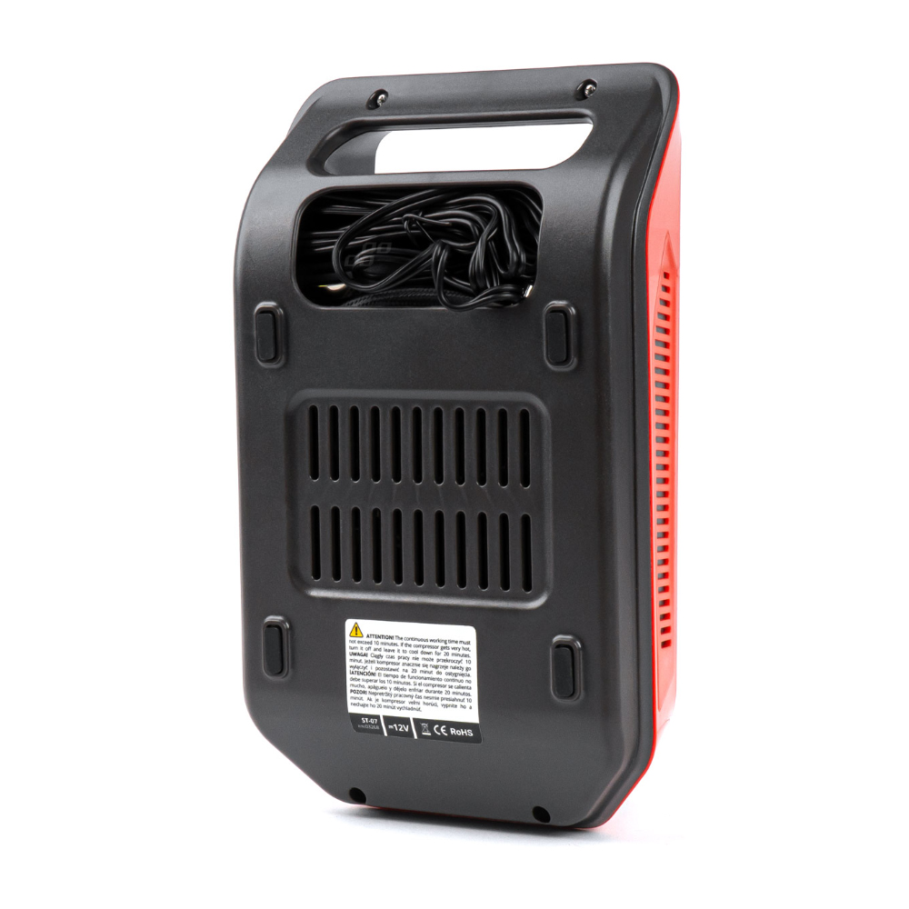 Amio - ΚΟΜΠΡΕΣΕΡ ΑΕΡΑ ΕΛΑΣΤΙΚΩΝ 12V 120W 140psi 10bar ΜΕ ΦΙΣ ΑΝΑΠΤΗΡΑ LED ΦΑΚΟ ΚΑΙ ΟΘΟΝΗ LCD - 1 TEM. (03268/AM)