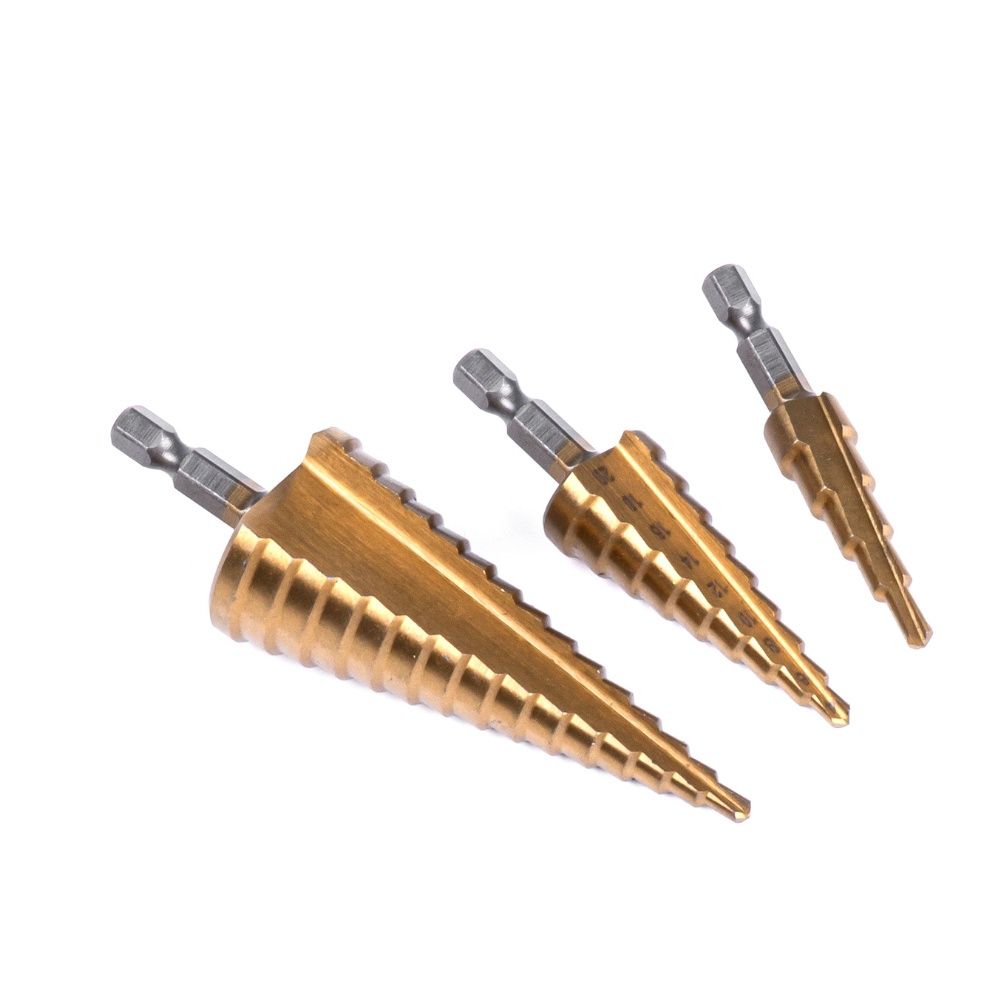 Amio - ΤΡΥΠΑΝΙΑ ΚΩΝΙΚΑ ΤΙΤΑΝΙΟΥ (HSS) 4-12mm/4-20mm/4-32mm - 3 TEM. (03271/AM)