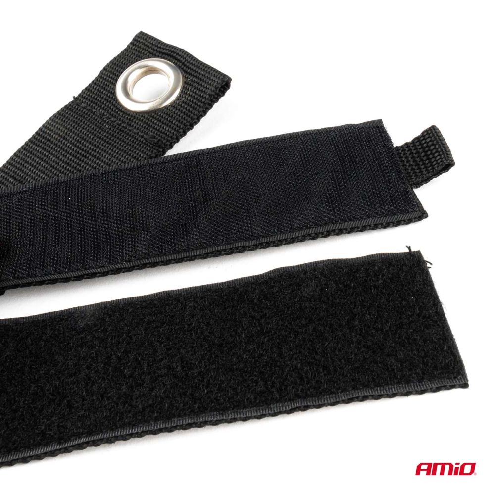 Amio - ΙΜΑΝΤΑΣ VELCRO ΓΙΑ ΣΤΗΡΙΞΗ ΠΡΟΙΟΝΤΩΝ ΣΕ ΠΟΡΤ ΜΠΑΓΚΑΖ 63X5cm ΣΕ ΜΑΥΡΟ ΧΡΩΜΑ - 1 TEM. (03284/AM)