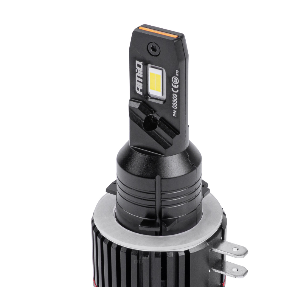 Amio - ΛΑΜΠΕΣ LED H15 9-16V 90W 6.500K 9900lm CANBUS ΜΕ ΑΝΕΜΙΣΤΗΡΑΚΙ X3 SERIES - 2ΤΕΜ. (03309/AM)