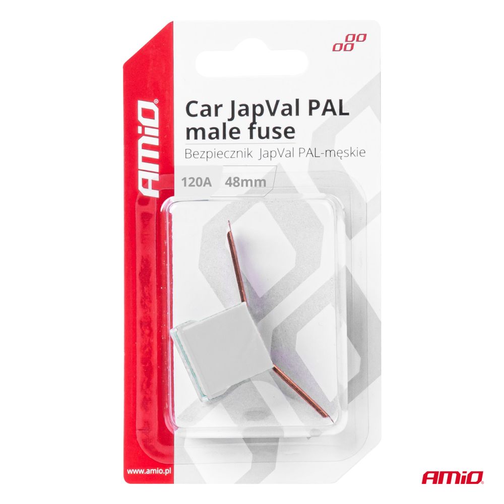 Amio - ΑΣΦΑΛΕΙΑ JapVal PAL ΑΡΣΕΝΙΚΗ 48mm 120A ΣΕ ΛΕΥΚΟ ΧΡΩΜΑ - 1 Τεμ. (03425/AM)