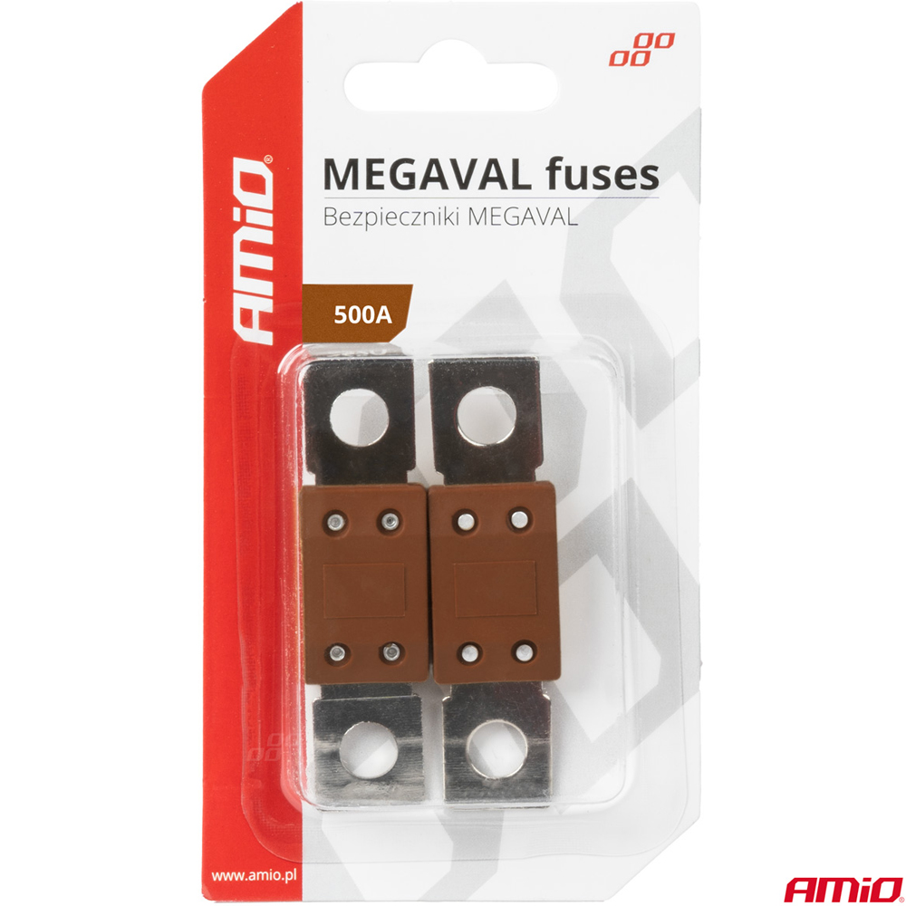 Amio - ΑΣΦΑΛΕΙΕΣ MEGAVAL 500A - 2 Τεμ. (03472/AM)