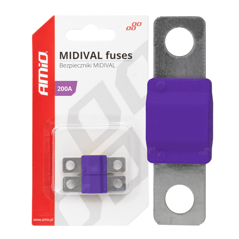 Amio - ΑΣΦΑΛΕΙΕΣ MIDIVAL 200A - 2 Τεμ. (03482/AM)