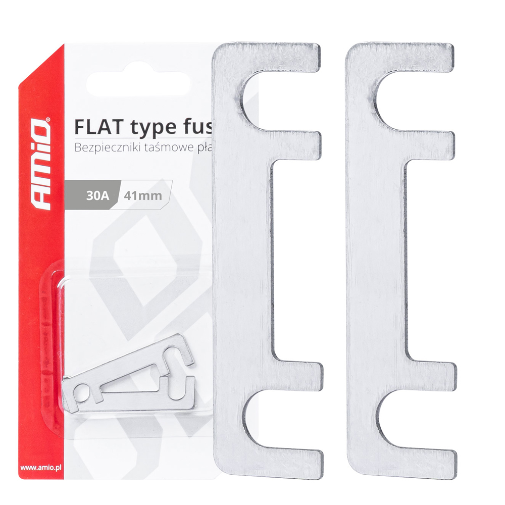 Amio - ΑΣΦΑΛΕΙΕΣ FLAT 41mm 30A - 2 Τεμ. (03489/AM)