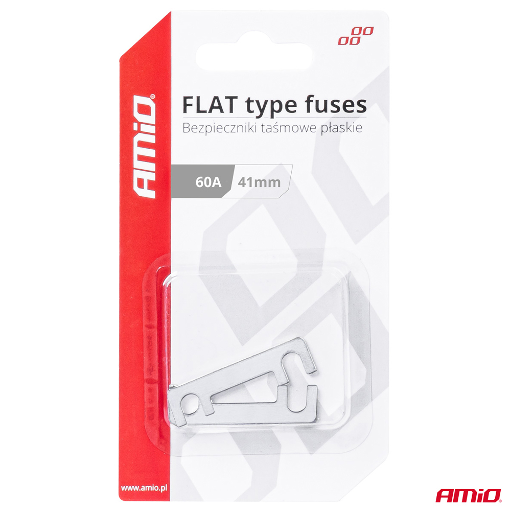 Amio - ΑΣΦΑΛΕΙΕΣ FLAT 41mm 60A - 2 Τεμ. (03492/AM)