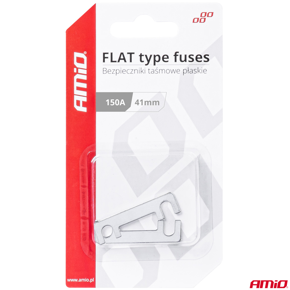 Amio - ΑΣΦΑΛΕΙΕΣ FLAT 41mm 150A - 2 Τεμ. (03495/AM)