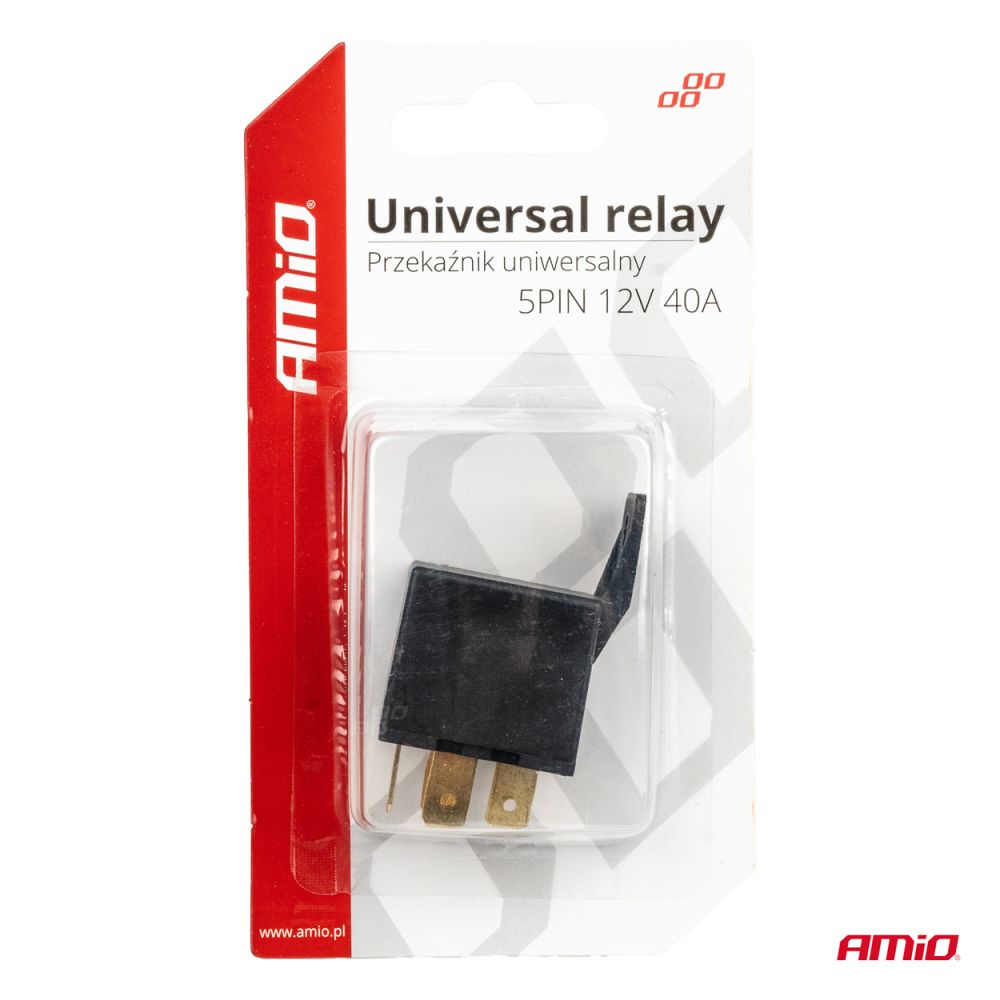 Amio - ΡΕΛΕ 12V 40A 5 ΕΠΑΦΩΝ ΓΙΑ ΑΥΤΟΜΑΤΑ ΦΩΤΑ ΗΜΕΡΑΣ/ΣΥΝΑΓΕΡΜΟ ΑΥΤΟΚΙΝΗΤΟΥ/ΚΛΕΙΔΑΡΙΑ ΑΝΑΦΛΕΞΗΣ - 1 TEM. (03509/AM)
