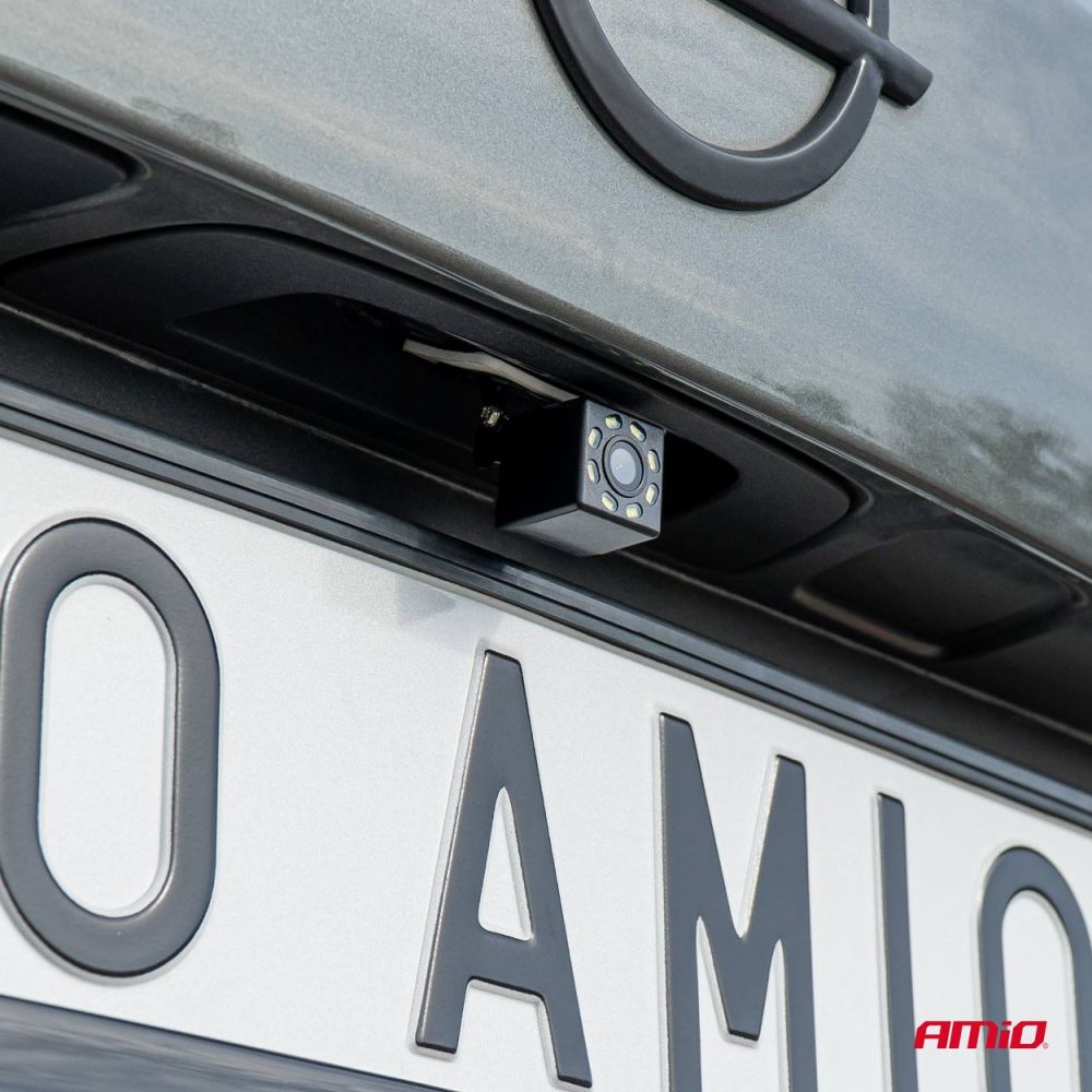 Amio - ΚΑΜΕΡΑ ΟΠΙΣΘΟΠΟΡΕΙΑΣ 12V LED ME NYΧΤΕΡΙΝΗ ΛΗΨΗ ΚΑΙ ΤΕΤΡΑΓΩΝΗ ΡΥΘΜΙΣΗ ΚΛΙΣΗΣ HD-315 - 1 TEM. (03529/AM)