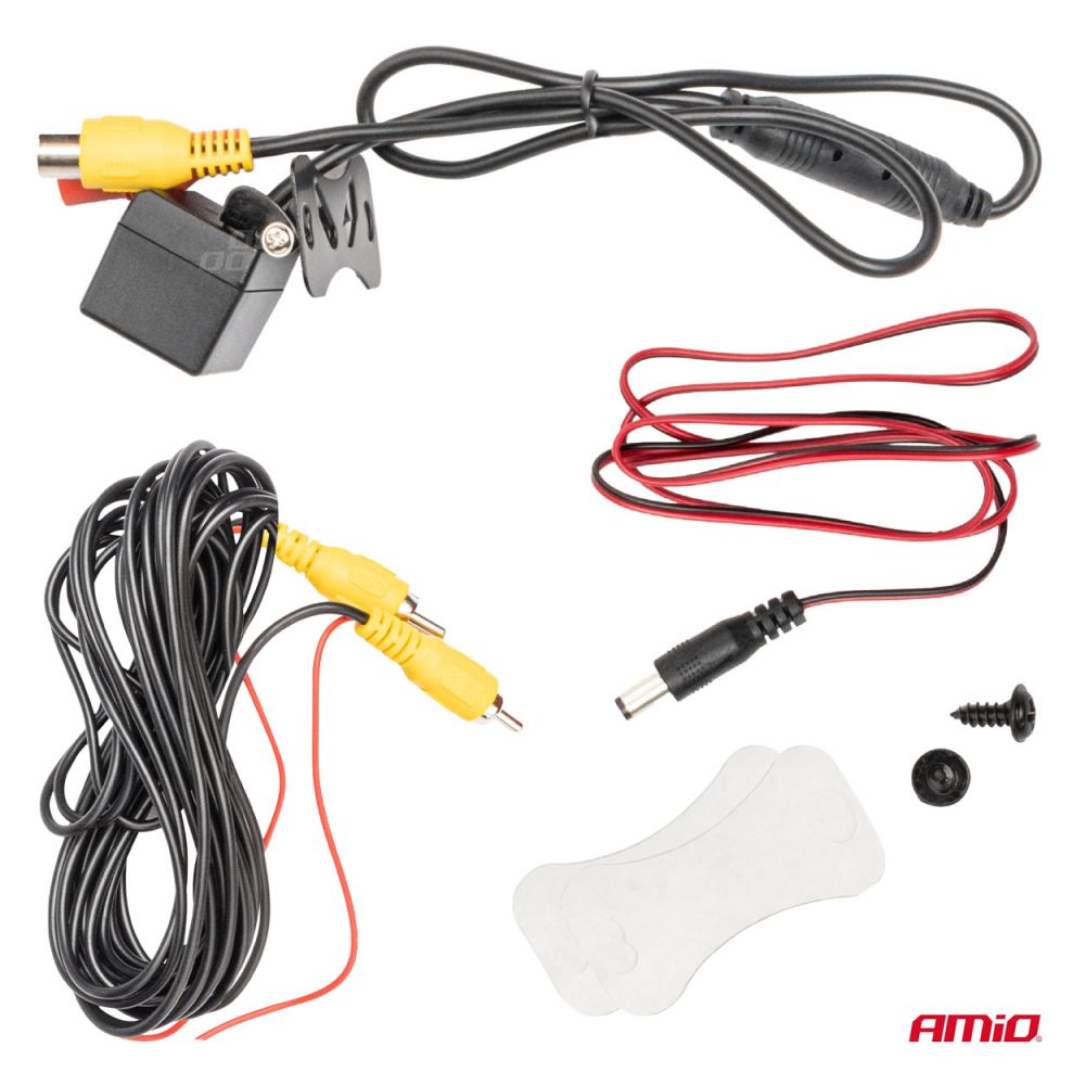 Amio - ΚΑΜΕΡΑ ΟΠΙΣΘΟΠΟΡΕΙΑΣ 12V LED ME NYΧΤΕΡΙΝΗ ΛΗΨΗ ΚΑΙ ΤΕΤΡΑΓΩΝΗ ΡΥΘΜΙΣΗ ΚΛΙΣΗΣ HD-315 - 1 TEM. (03529/AM)