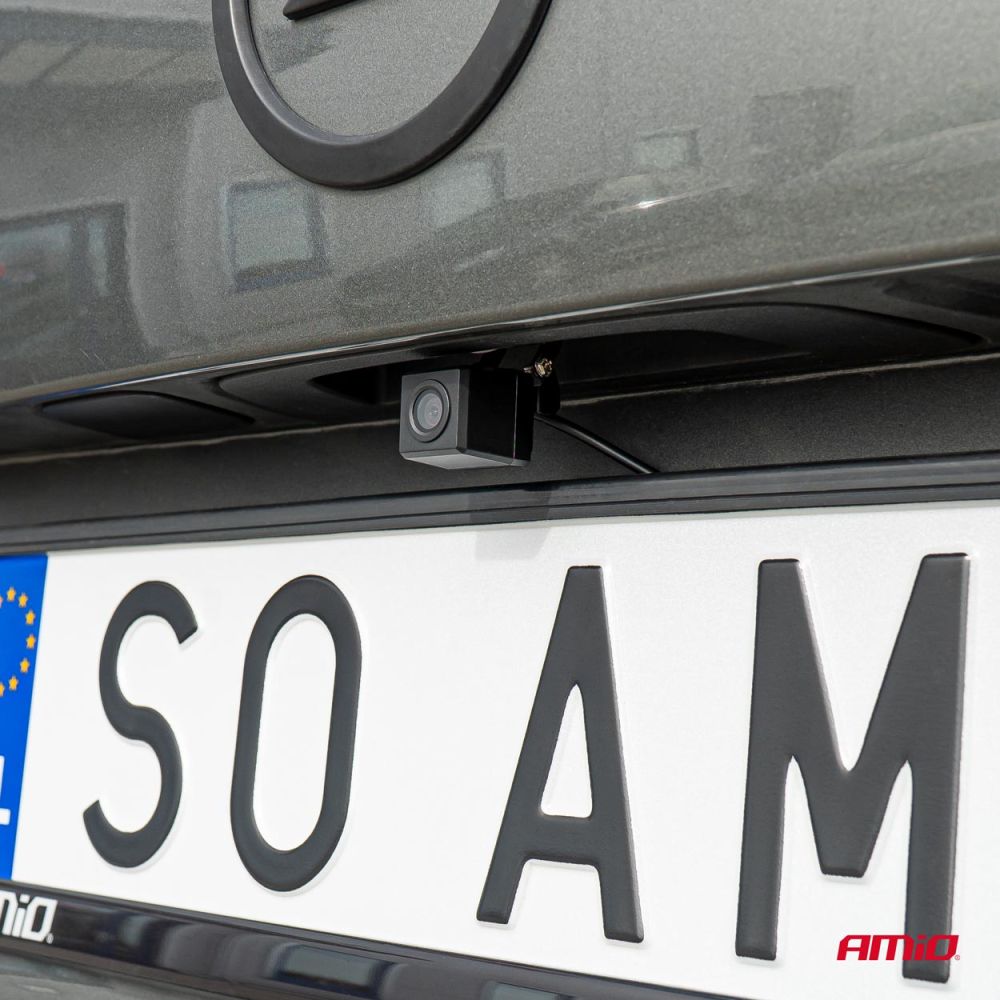 Amio - ΚΑΜΕΡΑ ΟΠΙΣΘΟΠΟΡΕΙΑΣ 12V 720pHD ΜΕ ΡΥΘΜΙΣΗ ΚΛΙΣΗΣ ΤΕΤΡΑΓΩΝ HD-340 - 1 TEM. (03537/AM)