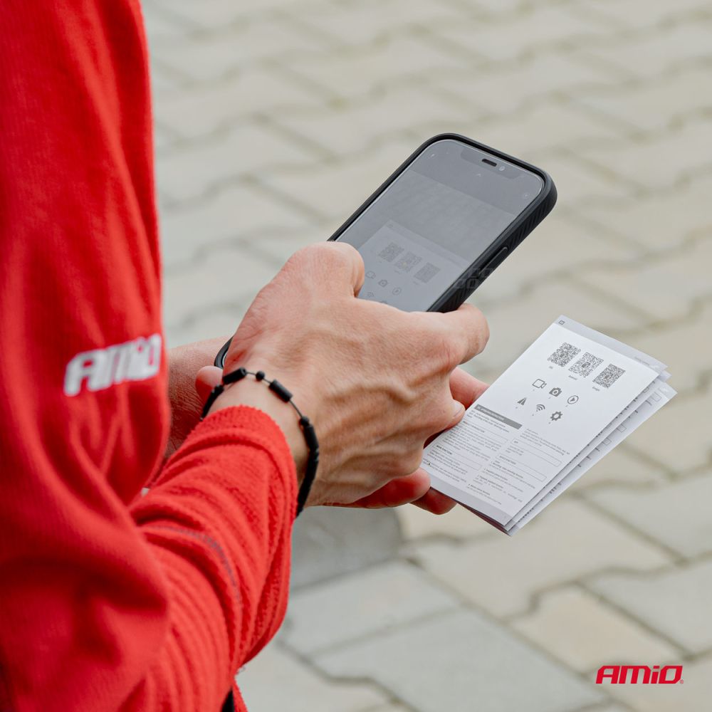 Amio - ΚΑΜΕΡΑ ΟΠΙΣΘΟΠΟΡΕΙΑΣ 12V ΑΣΥΡΜΑΤΗ (WIFI) ΜΕ ΔΥΝΑΤΟΤΗΤΑ ΣΥΝΔΕΣΗΣ ΣΕ SMARTPHONE (IOS/ANDROID) HD-410 - 1 TEM. (03539/AM)