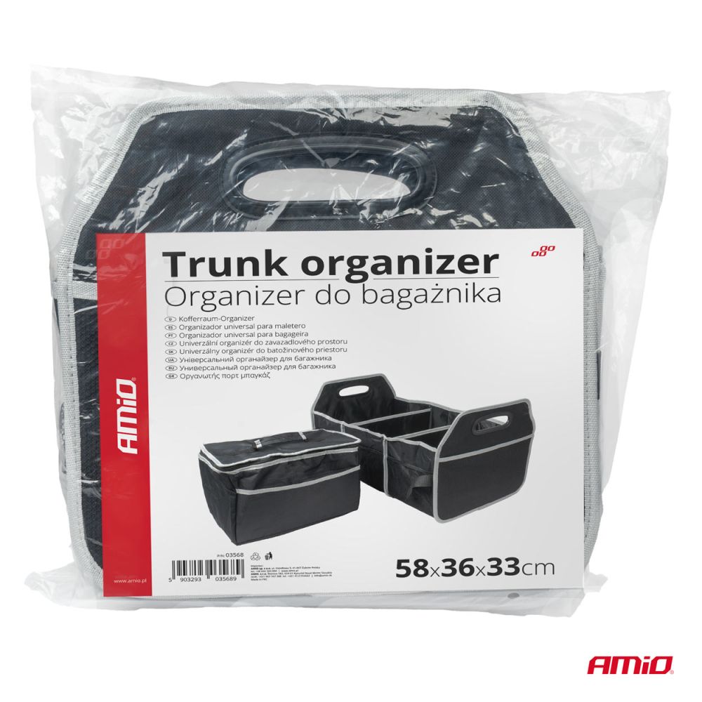 Amio - ΘΗΚΗ ORGANIZER ΠΟΡΤ ΜΠΑΓΚΑΖ ΜΕ 3 ΘΕΣΕΙΣ & ΑΦΑΙΡΟΥΜΕΝΗ ΤΣΑΝΤΑ ΙΣΟΘΕΡΜΙΚΗ ΜΕ ΦΕΡΜΟΥΑΡ - 1 ΤΕΜ. (03568/AM)