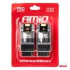 Amio - ΛΑΜΠΕΣ P27W 12/24V 6.000K 4SMD LED CAN-BUS ΛΕΥΚΑ PRO SERIES - 2 ΤΕΜ. (03587/AM)