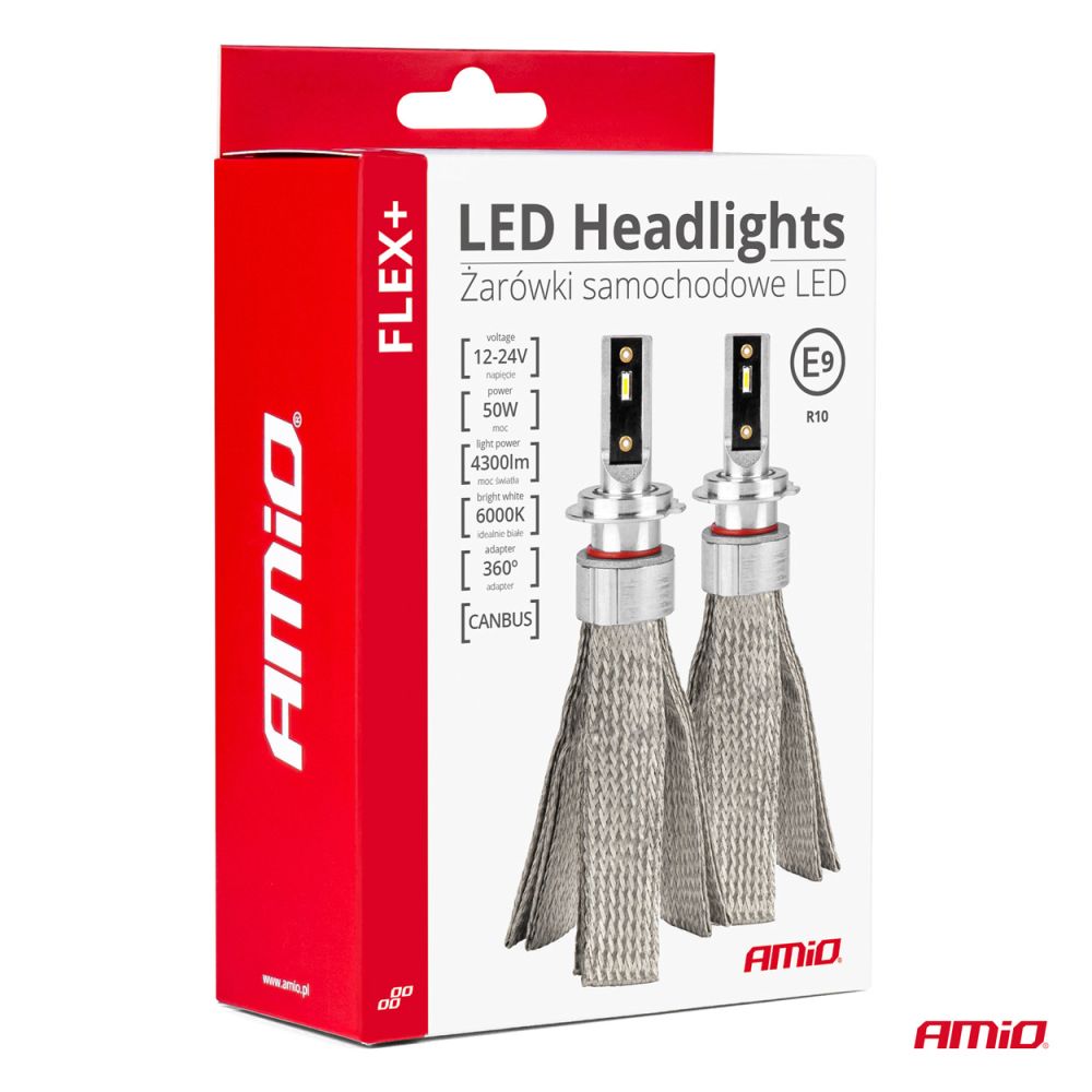 Amio - ΛΑΜΠΕΣ LED H15 4300lm 12-24V - 50W - 6000K - 2 Τεμ. (03666/AM)