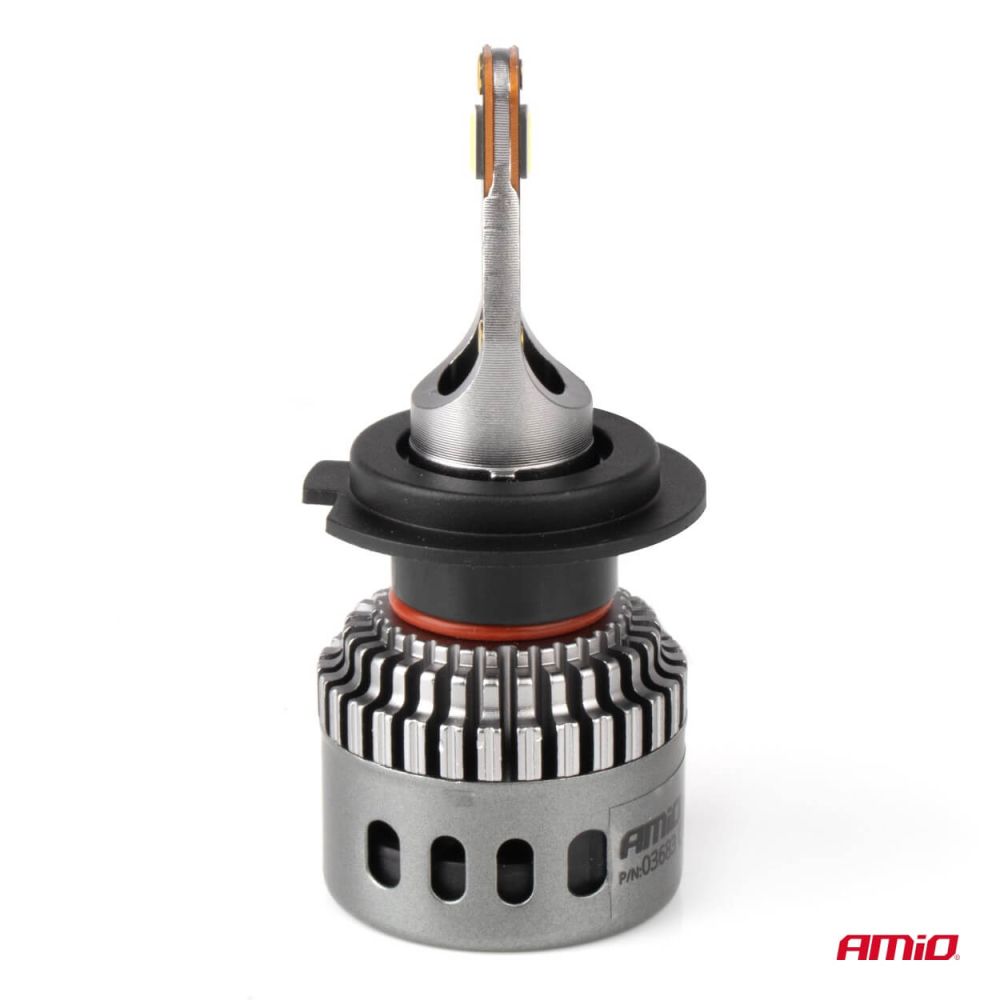 Amio - ΛΑΜΠΕΣ H7 9>16V 6.000K 5.400lm 60W K3 SERIES LED CAN-BUS(ΜΕ ΨΥΚΤΡΑ) - 2 Τεμ. (03683/ΑΜ)