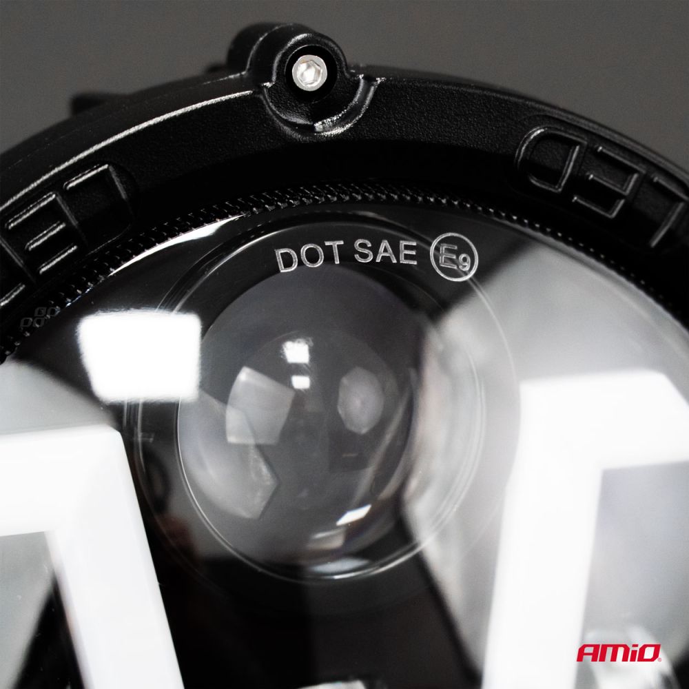 Amio - ΠΡΟΒΟΛΕΑΣ ΕΡΓΑΣΙΑΣ ΣΤΡΟΓΓΥΛΟΣ V-LIGHT 5.500lm 9>36V 60W 6.000K Φ198x172x60mm 4 ΧΡΗΣΕΩΝ - 1 ΤΕΜ. (03697/AM)