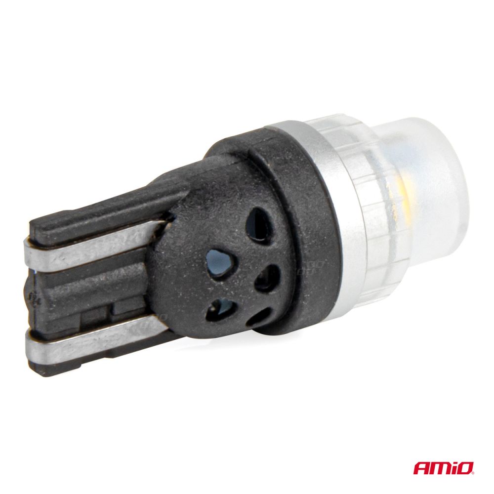 Amio - ΛΑΜΠΑΚΙΑ T10 W5W 12/24V 2x3020 SMD LED ΛΕΥΚΟ PURE LIGHT SERIES - 2 Τεμ. (03726/AM)