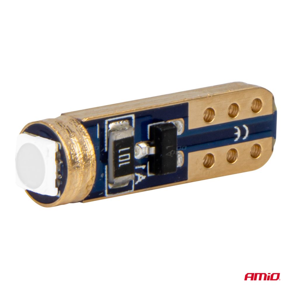 Amio - ΛΑΜΠΑΚΙΑ T5 W1W 12V 1SMD LED ΠΡΑΣΙΝΑ - 2 ΤΕΜ. (03729/AM)