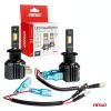 Amio - ΛΑΜΠΕΣ LED H3 12V 44W 6.500K 3.936lm CSP X4 SERIES AVIATOR PLUG & PLAY - 2 ΤΕΜ. (03762/AM)