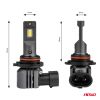 Amio - ΛΑΜΠΕΣ HB4 12V 44W 6.500K 3.936lm LED X4 SERIES AVIATOR PLUG & PLAY 2ΤΕΜ. (03767/AM)