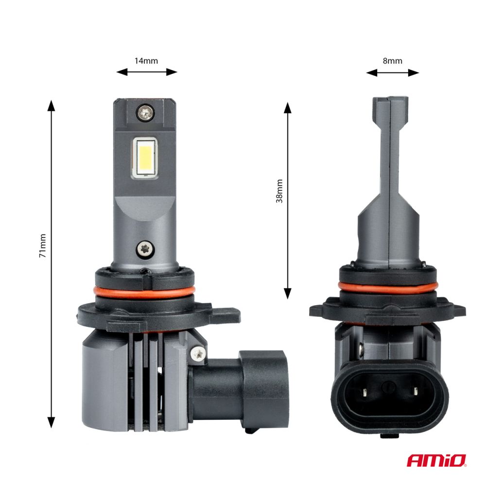 Amio - ΛΑΜΠΕΣ LED HIR2 12V 44W 6.500K 3.936lm X4 SERIES AVIATOR PLUG & PLAY - 2 ΤΕΜ. (03768/AM)