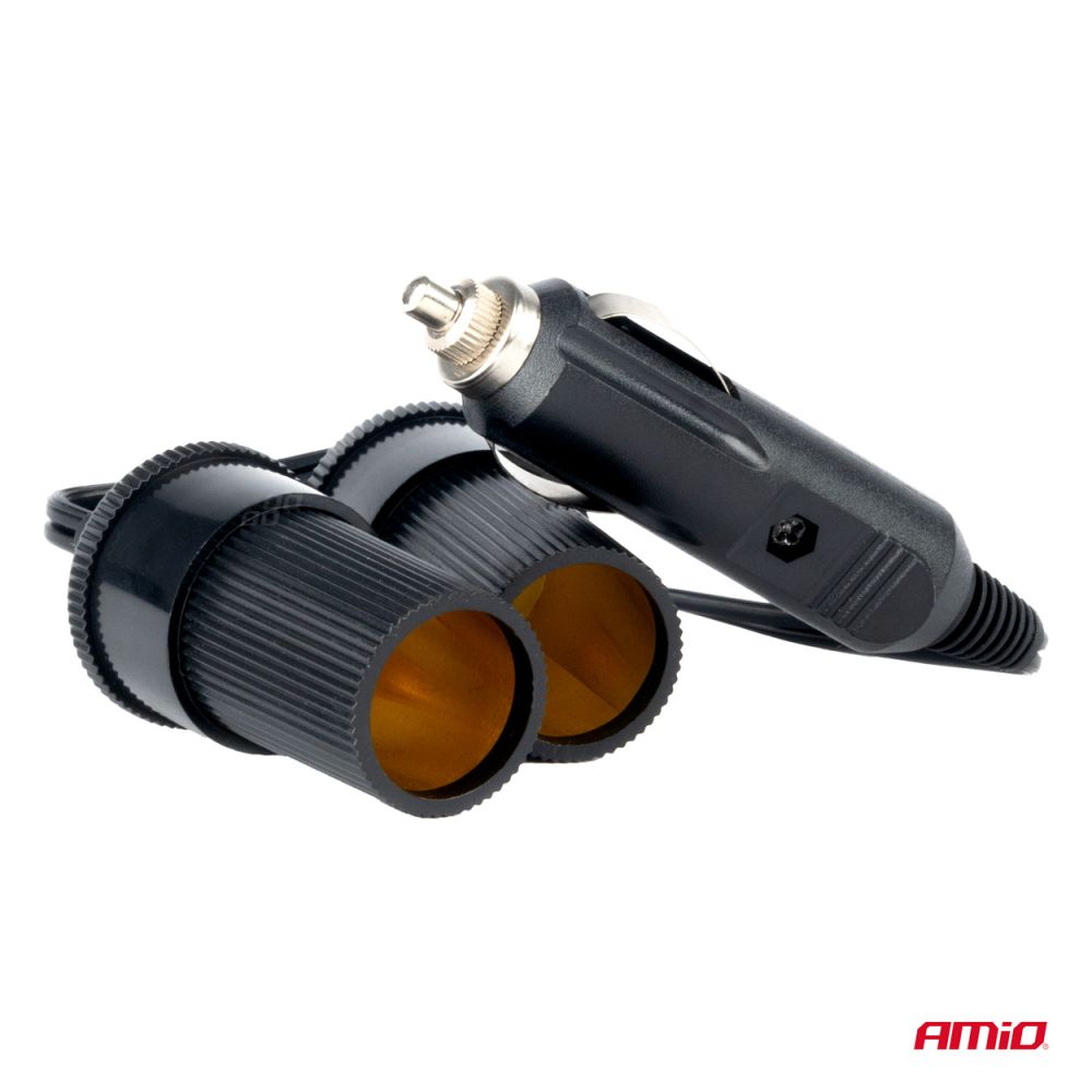 Amio - ΑΝΤΑΠΤΟΡΑΣ ΑΝΑΠΤΗΡΑ ΔΙΠΛΟΣ ΜΕ ΚΑΛΩΔΙΟ 12/24V - 1 τεμ. (03801/AM)