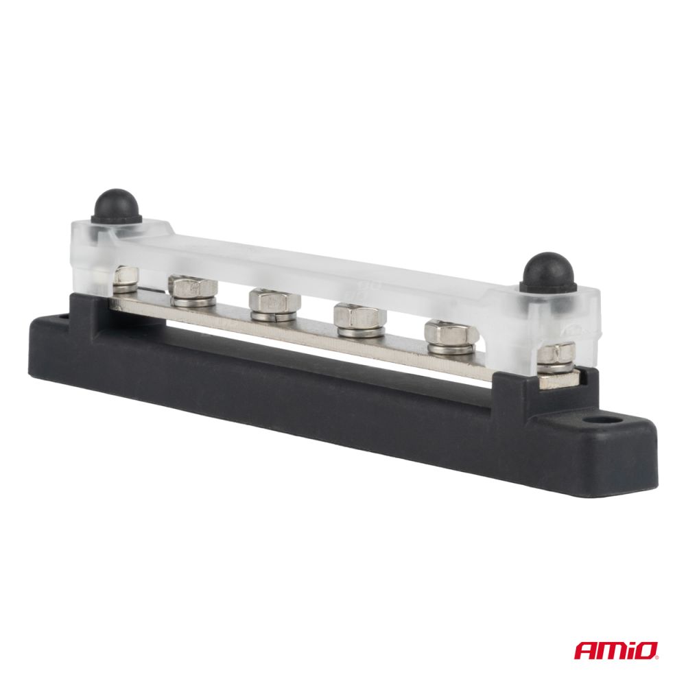 Amio - ΜΠΑΡΑ ΚΑΛΩΔΙΩΝ / ΤΕΡΜΑΤΙΚΟ 4 ΘΕΣΕΩΝ M6 max 48V - 1 Τεμ. (03808/AM)