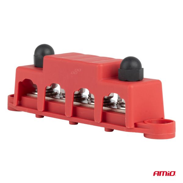 ΜΠΑΡΑ ΚΑΛΩΔΙΩΝ / ΤΕΡΜΑΤΙΚΟ 4 ΘΕΣΕΩΝ max 48V  AMIO - 1 Τεμ.