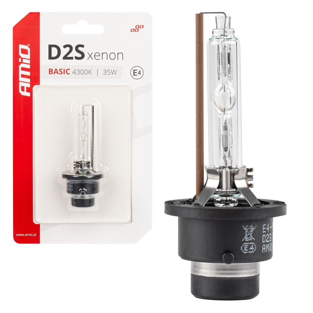 Amio - ΑΝΤΑΛΛΑΚΤΙΚΗ ΛΑΜΠΑ ΧΕΝΟΝ BASIC D2S 12V 4.300k 35W BLISTER CARD - 1 ΤΕΜ. (03860/AM)