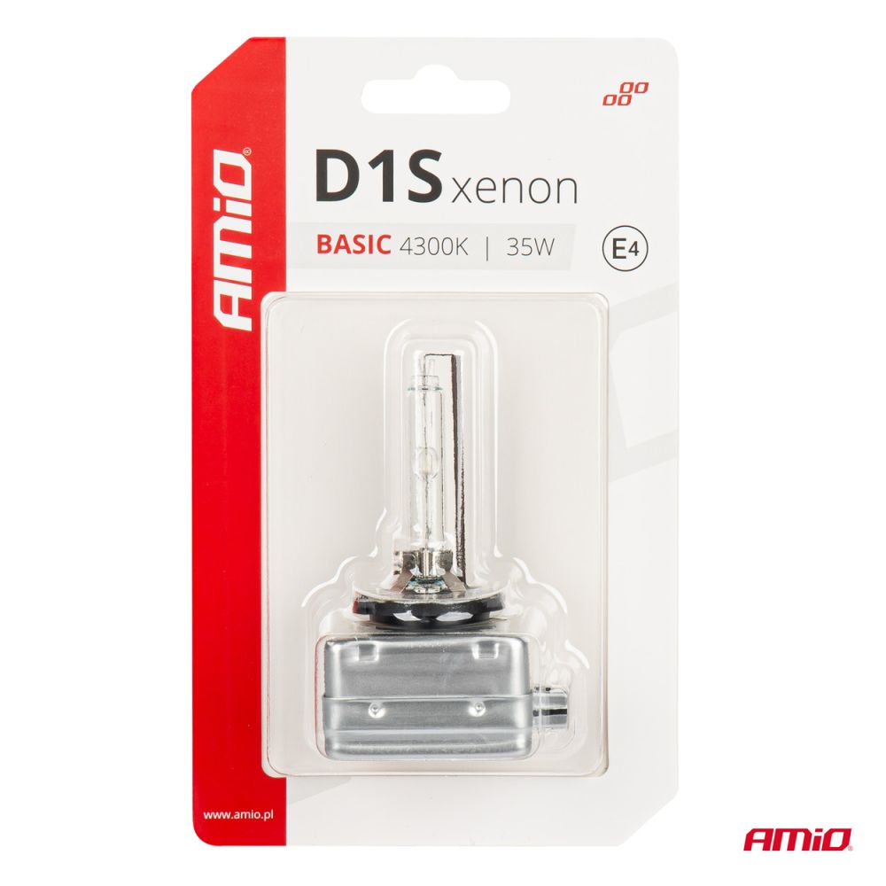Amio - ΑΝΤΑΛΛΑΚΤΙΚΗ ΛΑΜΠΑ ΧΕΝΟΝ BASIC D1S 12V 4.300k 35W BLISTER CARD - 1 ΤΕΜ. (03863/AM)