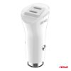 Amio - ΦΟΡΤΙΣΤΗΣ ΑΝΑΠΤΗΡΑ 12/24V ΜΕ 2 ΘΥΡΕΣ 2xUSB-C 40W 5V/3AQC ΤΑΧΕΙΑΣ ΦΟΡΤΙΣΗΣ ΛΕΥΚΟΣ - 1 Τεμ. (03884/AM)
