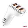 Amio - ΦΟΡΤΙΣΤΗΣ ΑΝΑΠΤΗΡΑ 12/24V ΜΕ 3 ΘΥΡΕΣ 3xUSB 15.5W 5V/3.1A ΛΕΥΚΟΣ - 1 Τεμ. (03885/AM)
