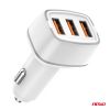 Amio - ΦΟΡΤΙΣΤΗΣ ΑΝΑΠΤΗΡΑ 12/24V ΜΕ 3 ΘΥΡΕΣ USB-C+2xUSB 32W 5V/3AQC ΤΑΧΕΙΑΣ ΦΟΡΤΙΣΗΣ ΛΕΥΚΟΣ - 1 ΤΕΜ. (03890/AM)