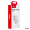 Amio - ΦΟΡΤΙΣΤΗΣ ΚΙΝΗΤΟY ΟΙΚΙΑΚΗ ΠΡΙΖΑ 2ΘΥΡΕΣ 2xUSB-C 40W 5V/3AQC ΛΕΥΚΟΣ - 1 ΤΕΜ. (03892/AM)