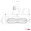 Amio - ΣΤΡΟΜΠΟ 12/24V 6xSMD LED 18W (6x3W) R65 R10 IP68 IP6K9K 122x30mm - 1 ΤΕΜ. (03930/AM)