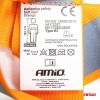 Amio - ΖΩΝΗ ΑΣΦΑΛΕΙΑΣ ΑΝΑΚΛΑΣΤΙΚΗ ΜΕ ΧΙΑΣΤΙ ΤΙΡΑΝΤΕΣ ΠΟΡΤΟΚΑΛΙ (ΦΩΣΦΟΡΙΖΕ/ΠΟΛΥΕΣΤΕΡΙΚΟ) - 1 ΤΕΜ. (03939/AM)