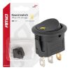 Amio - ΔΙΑΚΟΠΤΗΣ 12V ON/OFF ΣΤΡΟΓΓΥΛΟΣ ΜΕ 3 ΕΠΑΦΕΣ ΚΙΤΡΙΝΟ LED - 1 τεμ. (03962/AM)