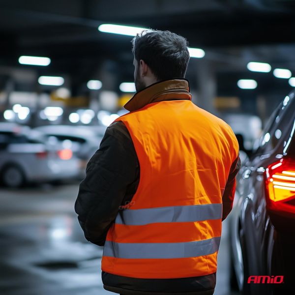 ΓΙΛΕΚΟ ΑΝΑΚΛΑΣΤΙΚΟ ΕΚΤΑΚΤΗΣ ΑΝΑΓΚΗΣ XXL (ΦΩΣΦΟΡΙΖΕ/ΠΟΡΤΟΚΑΛΙ/ΠΟΛΥΕΣΤΕΡΙΚΟ) AMIO - 1 τεμ.