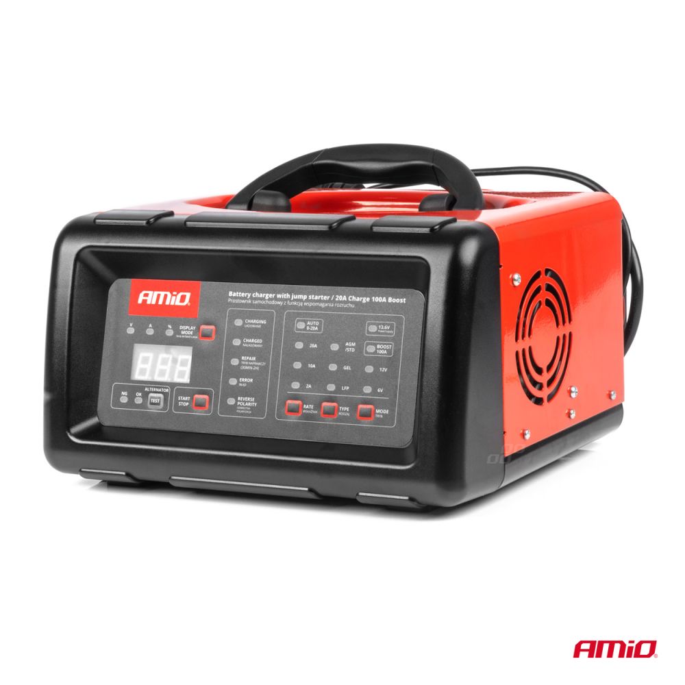 Amio - ΕΚΚΙΝΗΤΗΣ/ΦΟΡΤΙΣΤΗΣ ΜΠΑΤΑΡΙΑΣ 6/12V (100Α START ENGINE) - 1 ΤΕΜ. (04057/AM)