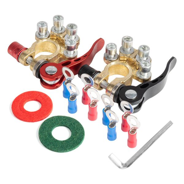 ΠΟΛΟΙ ΜΠΑΤΑΡΙΑΣ / ΑΚΡΟΔΕΚΤΕΣ 12V 40A ΜΕ ΣΦΙΓΚΤΗΡΕΣ & ΣΥΝΔΕΣΜΟΥΣ ΚΕΦΑΛΗΣ AMIO - ΣΕΤ ΠΟΛΟΙ ΜΠΑΤΑΡΙΑΣ / ΑΚΡΟΔΕΚΤΕΣ 12V 40A ΜΕ ΣΦΙΓΚΤΗΡΕΣ & ΣΥΝΔΕΣΜΟΥΣ ΚΕΦΑΛΗΣ AMIO - ΣΕΤ