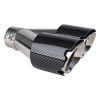 Amio - ΑΚΡΟ (ΜΠΟΥΚΑ) ΕΞΑΤΜΙΣΗΣ ΔΙΠΛΗ ΑΠΟΛΗΞΗ MT-029C RIGHT AKR ΧΡΩΜΙΟ/CARBON Φ32-52 245x(89χ2)mm - 1 τεμ. (04070/AM)