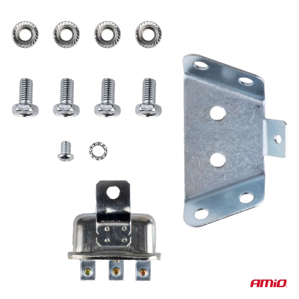 Amio - ΚΟΡΝΑ ΣΑΛΙΓΓΑΡΙΑ 12V - 110dB ΚΟΚΚΙΝΟ/ΜΑΥΡΟ - 2 ΤΕΜ. (04075/AM)