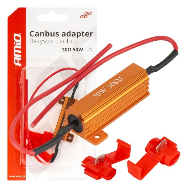 ΑΝΤΙΣΤΑΣΗ CAN-BUS 12V 50W 30Ω (CANCELLER)  ΑΜΙΟ - 1 τεμ.