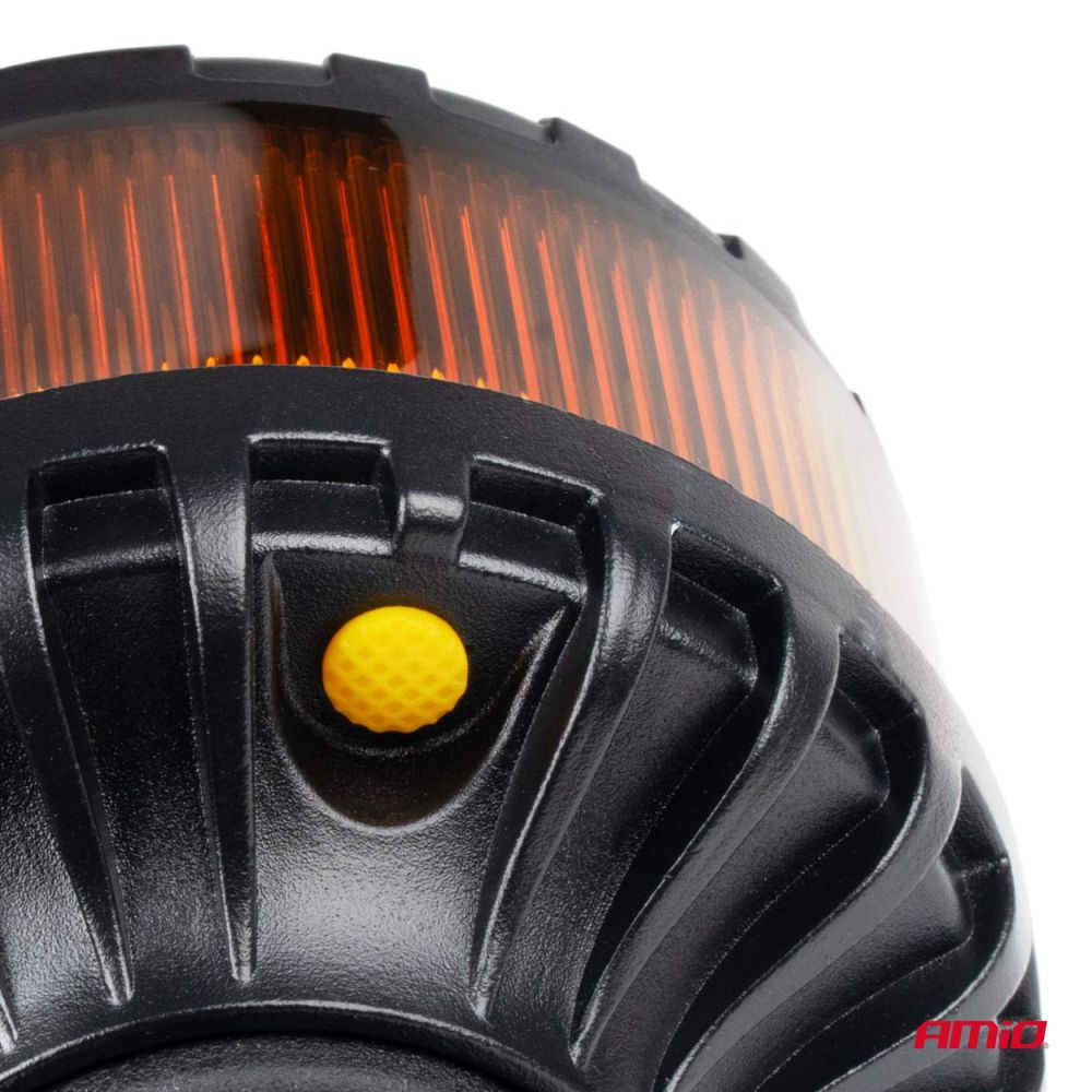 Amio - ΦΑΡΟΣ HEAVY DUTY W28P 12/24V 16LED ΕΛΑΣΤΙΚΟΣ ΒΙΔΩΤΟΣ ΠΟΡΤΟΚΑΛΙ Υ169mm Φ110mm - 1 τεμ. (04104/AM)